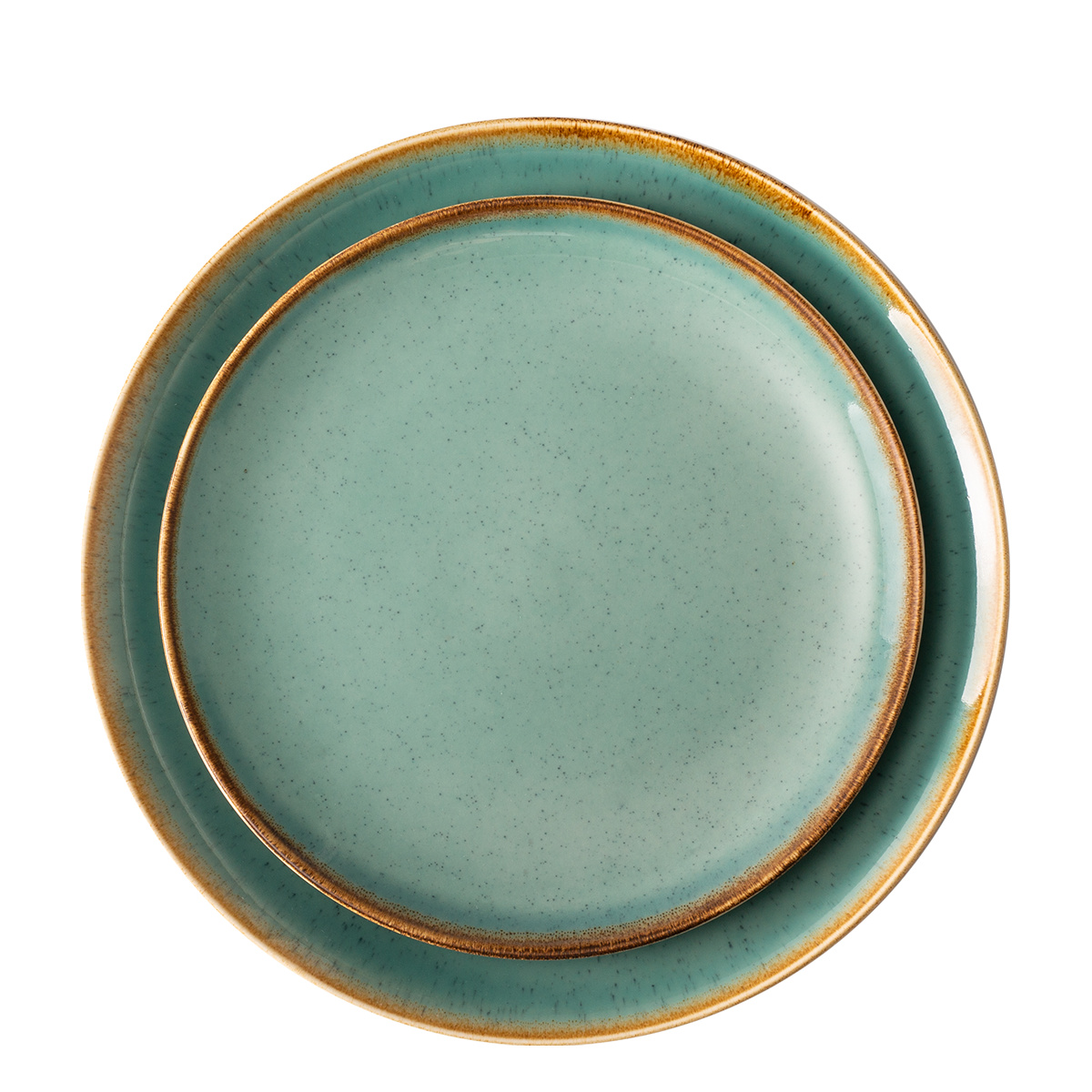 Assiette plate Sand turquoise 23 cm – Gaya