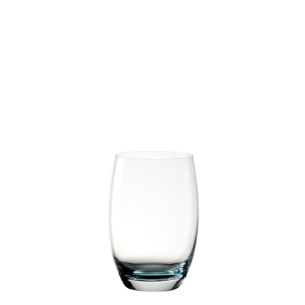 Verre Tumbler 460 ml avec fond turquoise | Optima Glas