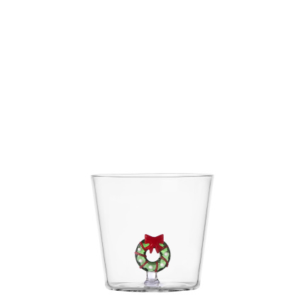 Verre avec motif couronne de Noël | Ichendorf