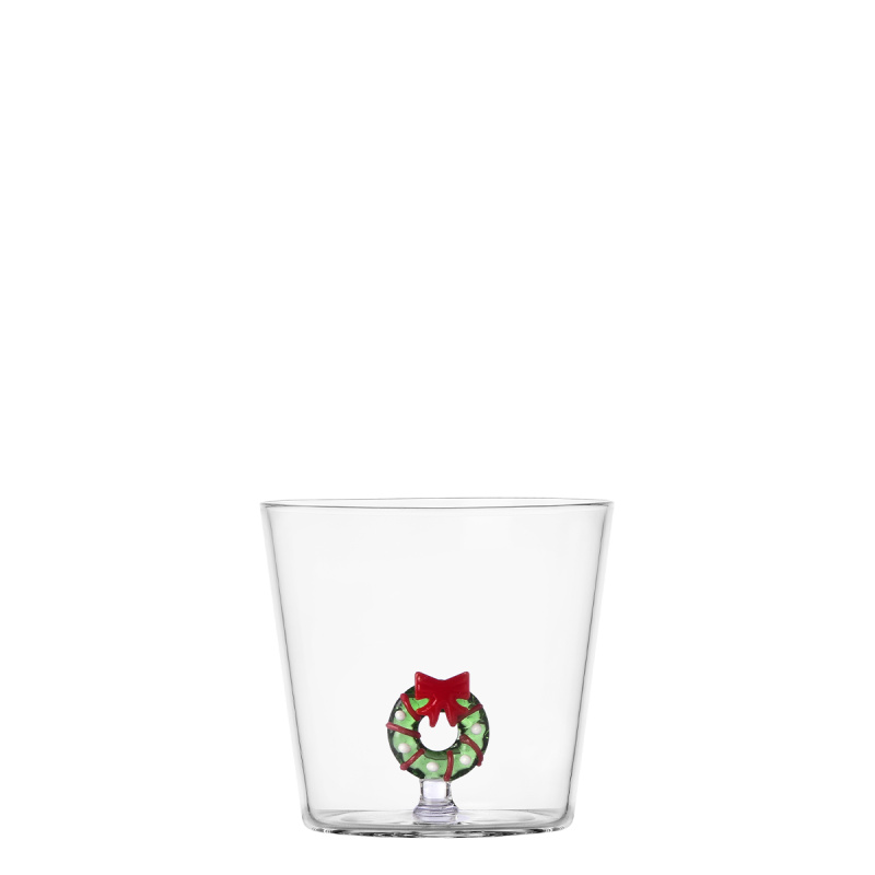 Verre avec motif couronne de Noël | Ichendorf