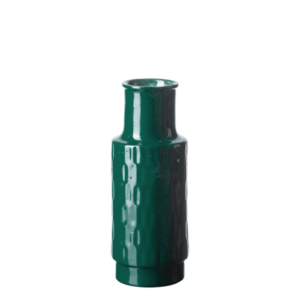 Vase 21 cm chrome-vert | Milady Solatelier