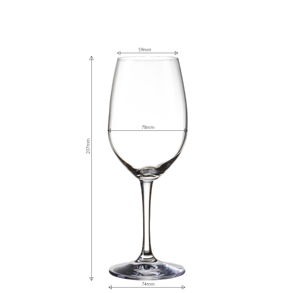 Verres à vin rouge 380 ml lot de 4 - BASIC Glas Lunasol META Glass