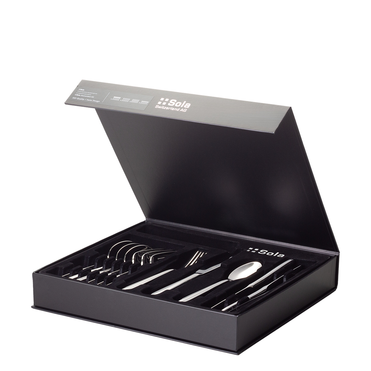Menagère 16 pièces - Montevideo sablé en coffret magnétique