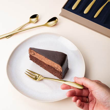 Coffret cadeau avec cœur 6 pièces doré | Love Cutlery