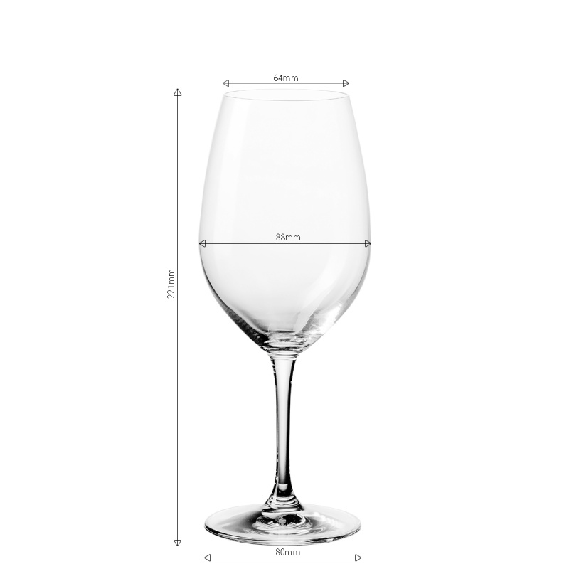 Verres à vin blanc 530 ml set de 4 - Benu Glas Lunasol META Glass