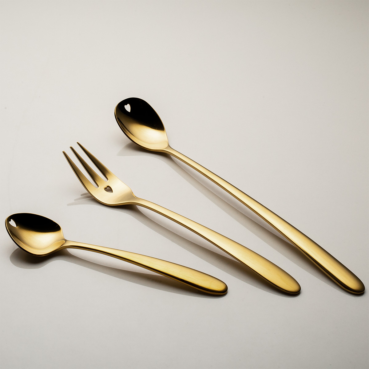 Coffret cadeau avec cœur 6 pièces doré | Love Cutlery