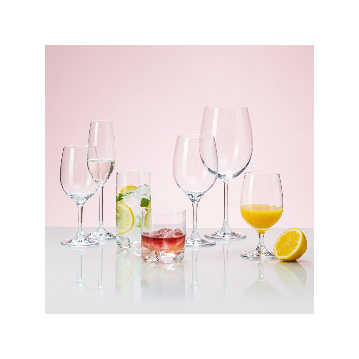 Verres à vin rouge 450 ml lot de 4 - Anno Glas Lunasol META Glass