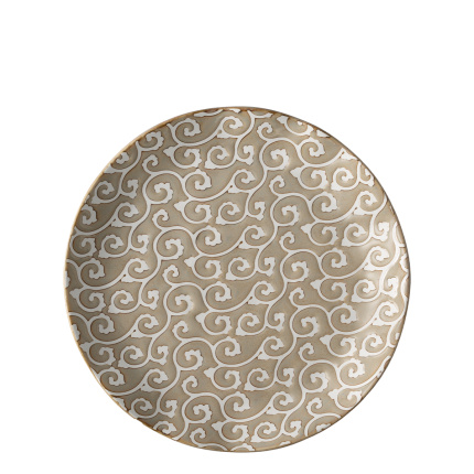 Assiette plate Wavy 25 cm | Levante Pearl