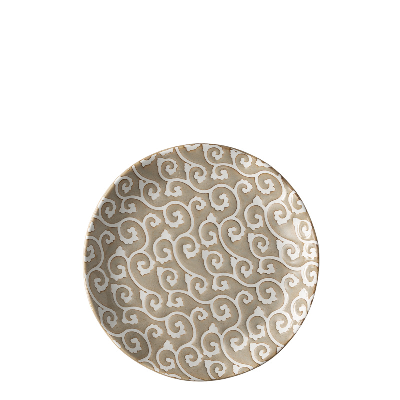Assiette plate Wavy 20,5 cm | Levante Pearl