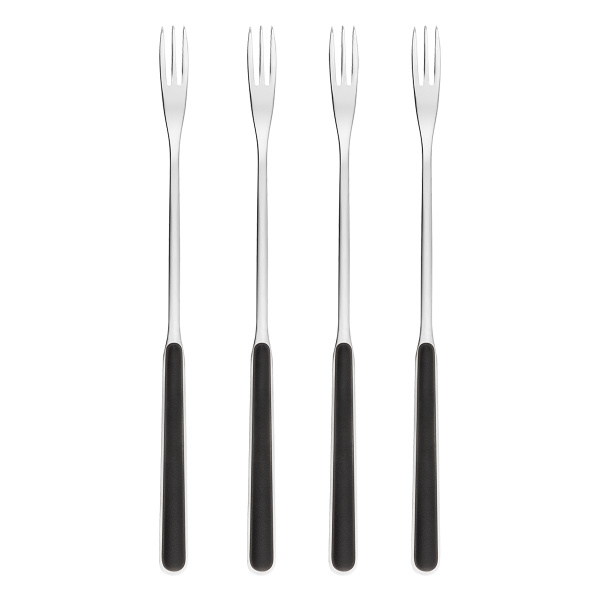 Fourchettes à fondue au fromage 4 pcs noires | Gallery Sola