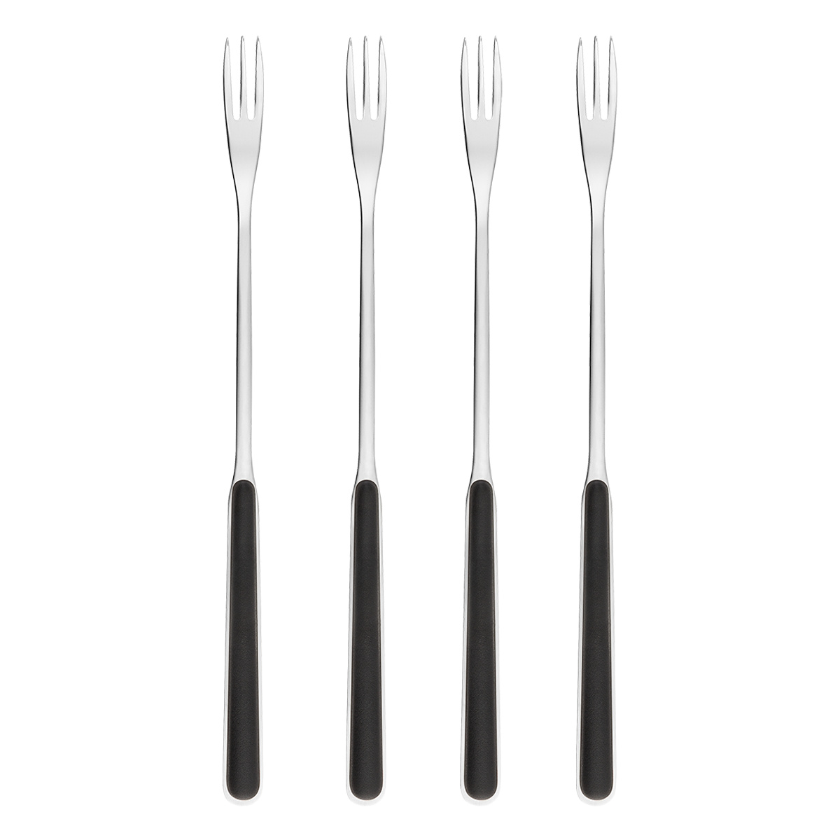 Fourchettes à fondue au fromage 4 pcs noires | Gallery Sola