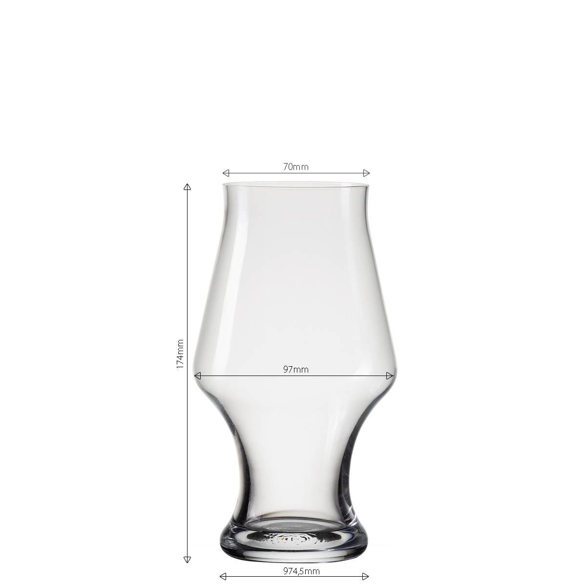 Verres à bière 500 ml lot de 4 - Univers Glas Lunasol
