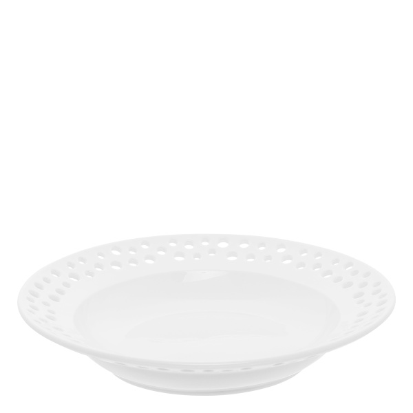 Assiette creuse perforée ø 23 cm — Flow Lunasol