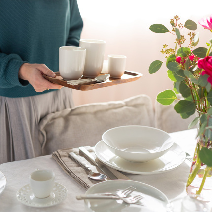 Assiette creuse Coupe blanche 19,5 cm – Flow
