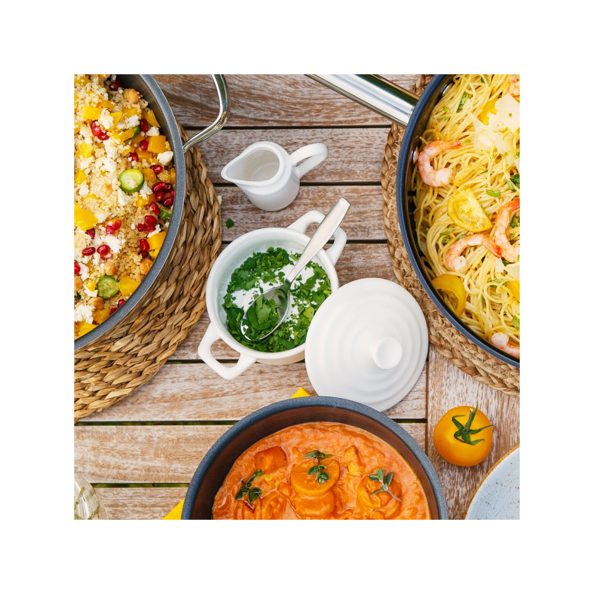 Casserole avec couvercle Flowl Atelier blanc ø 10,2 cm – Gaya