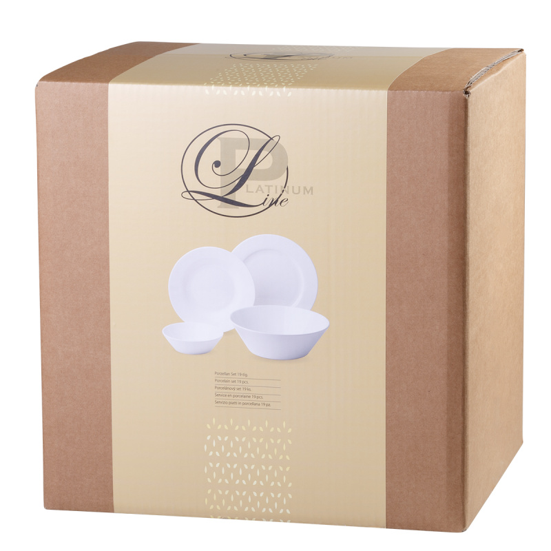 Service en porcelaine 19 pièces – Premium Platinum Line