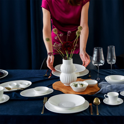 Service en porcelaine 19 pièces – Premium Platinum Line