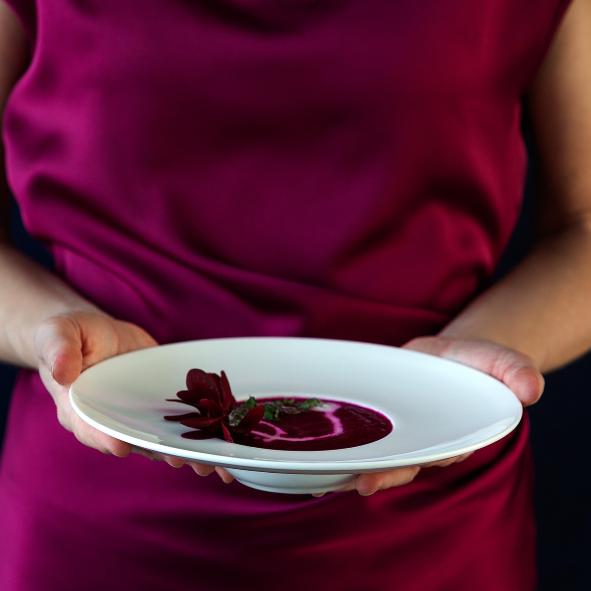 Assiette creuse gourmet 23,5 cm - Premium Platinum Line