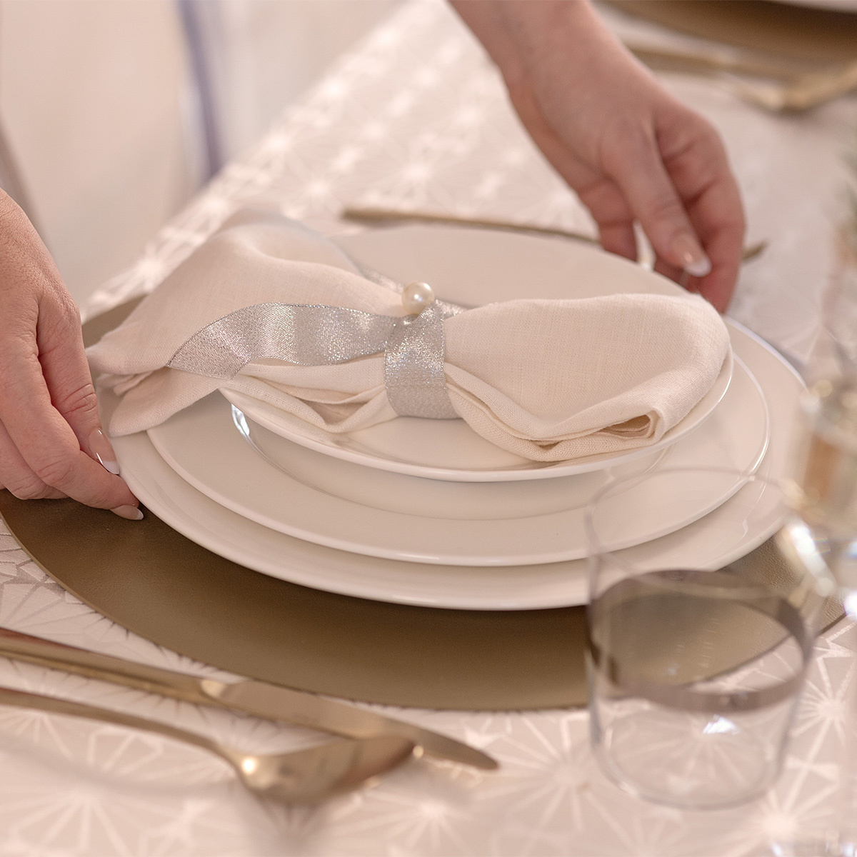 Service en porcelaine 19 pièces – Premium Platinum Line