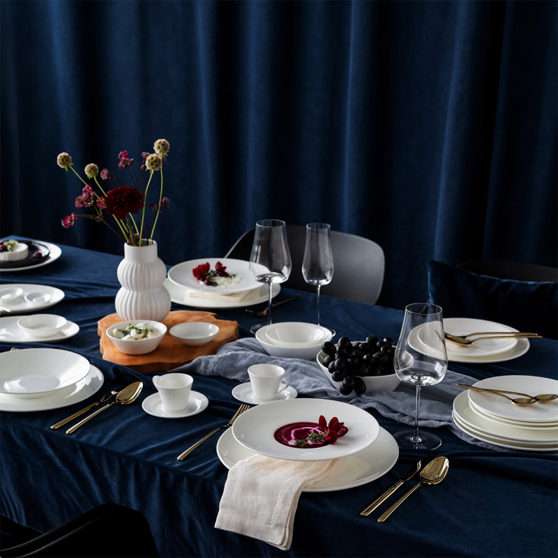 Assiette creuse gourmet 23,5 cm - Premium Platinum Line