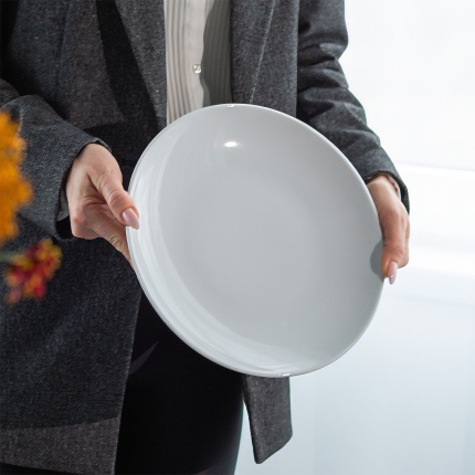 Assiette plate 28 cm Chic Weiss | Lunasol