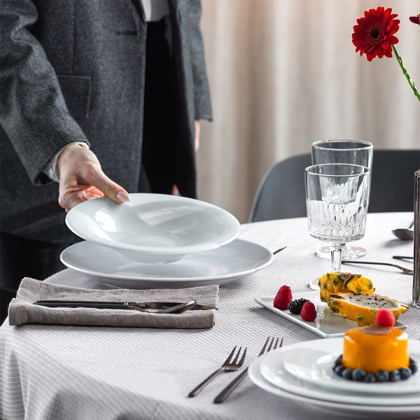 Assiette plate 28 cm Chic Weiss | Lunasol