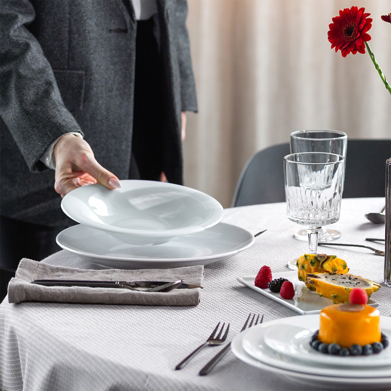 Assiette plate 28 cm Chic Weiss | Lunasol