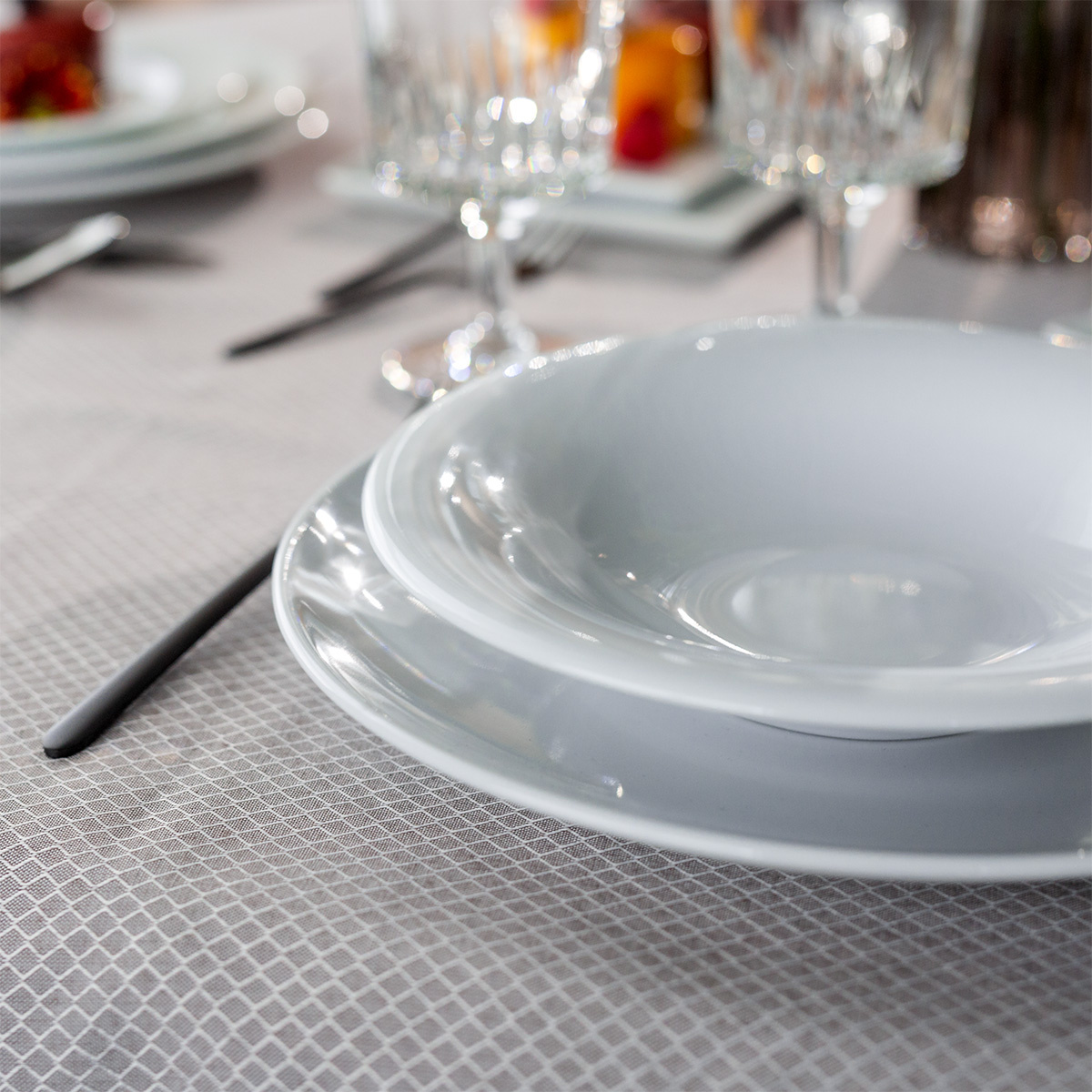 Assiette plate 28 cm Chic Weiss | Lunasol