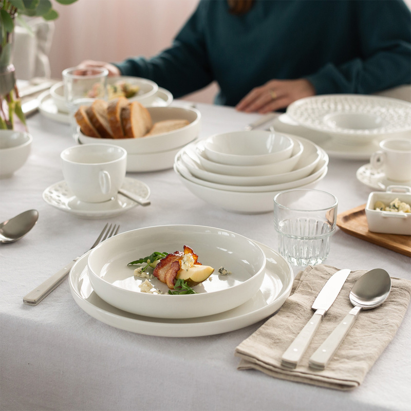 Assiette plate Coupe 23 cm | Gaya Atelier White