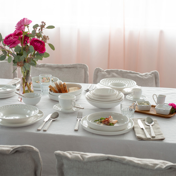 Assiette plate Coupe 23 cm | Gaya Atelier White