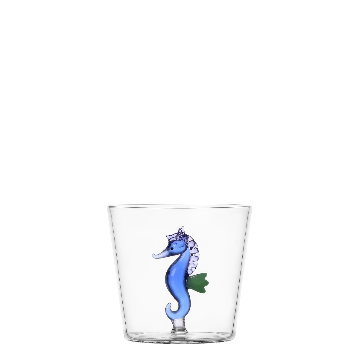 Verre avec hippocampe bleu | Ichendorf