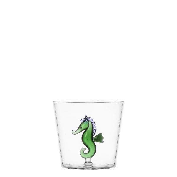 Verre avec hippocampe vert | Ichendorf