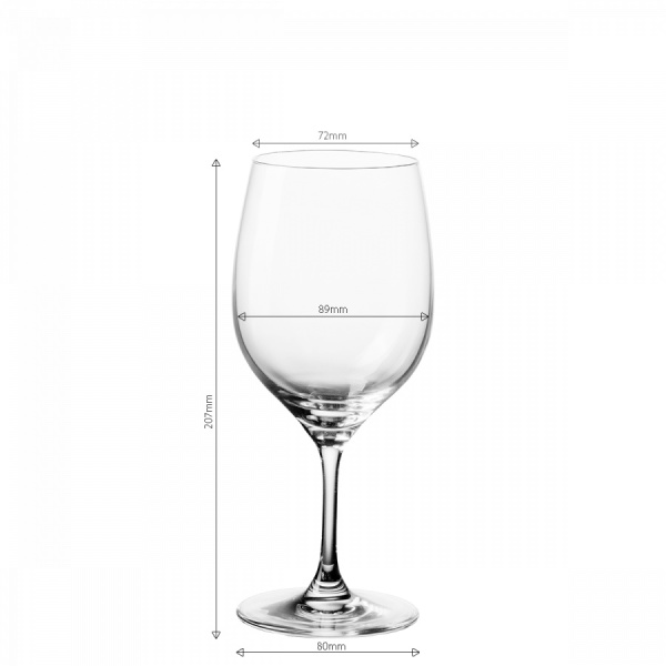 Verres à vin rouge 450 ml lot de 4 - Anno Glas Lunasol META Glass