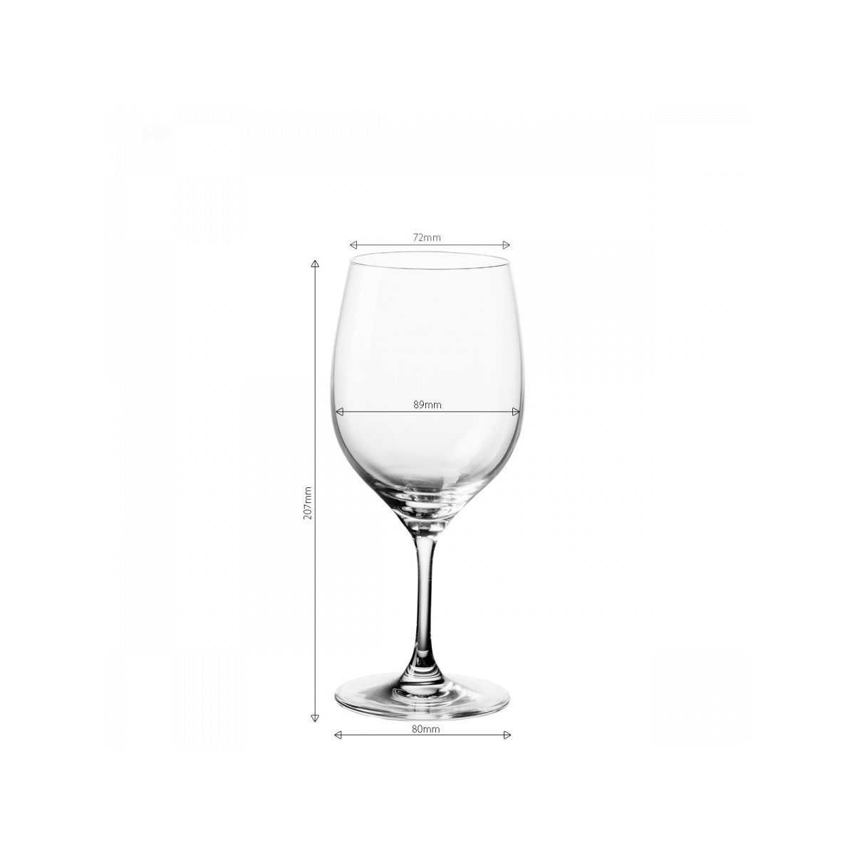 Verres à vin rouge 450 ml lot de 4 - Anno Glas Lunasol META Glass