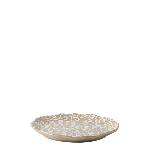 Assiette plate Wavy 20,5 cm | Levante Pearl