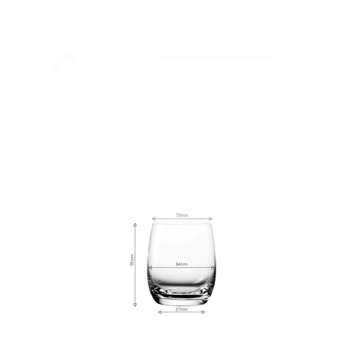 Verres Tumbler 350 ml set de 4 - Benu Glas Lunasol META Glass