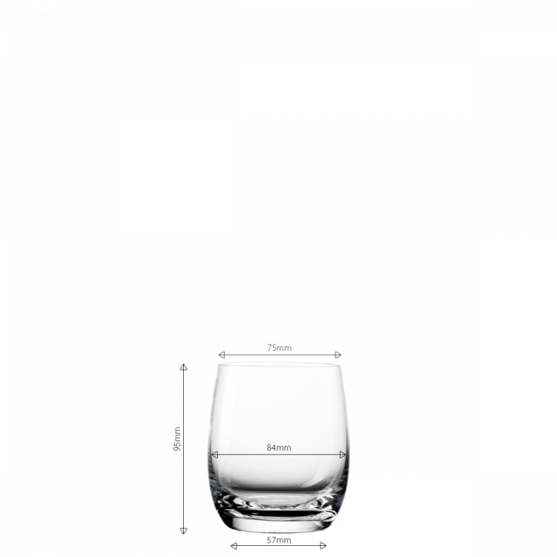Verres Tumbler 350 ml set de 4 - Benu Glas Lunasol META Glass