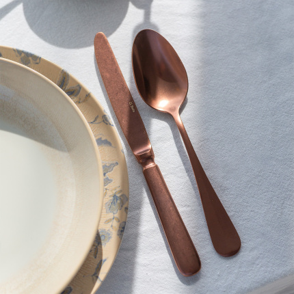 Ménagère 24 pièces - Baguette Vintage cuivre