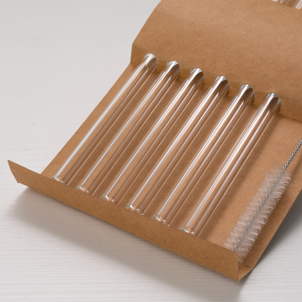 Set de 6 pailles droites