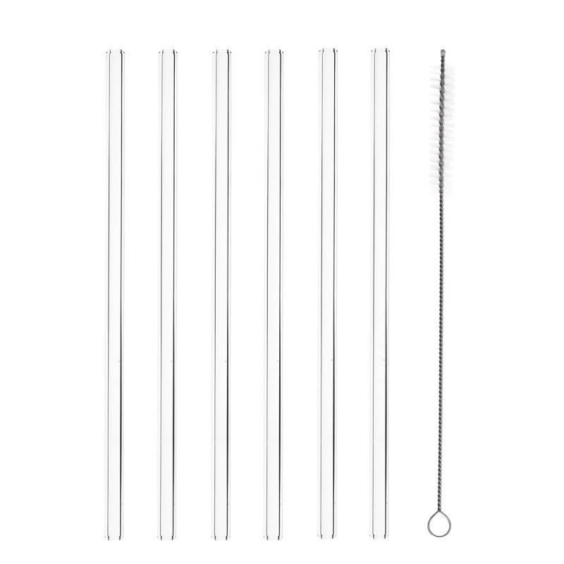 Set de 6 pailles droites