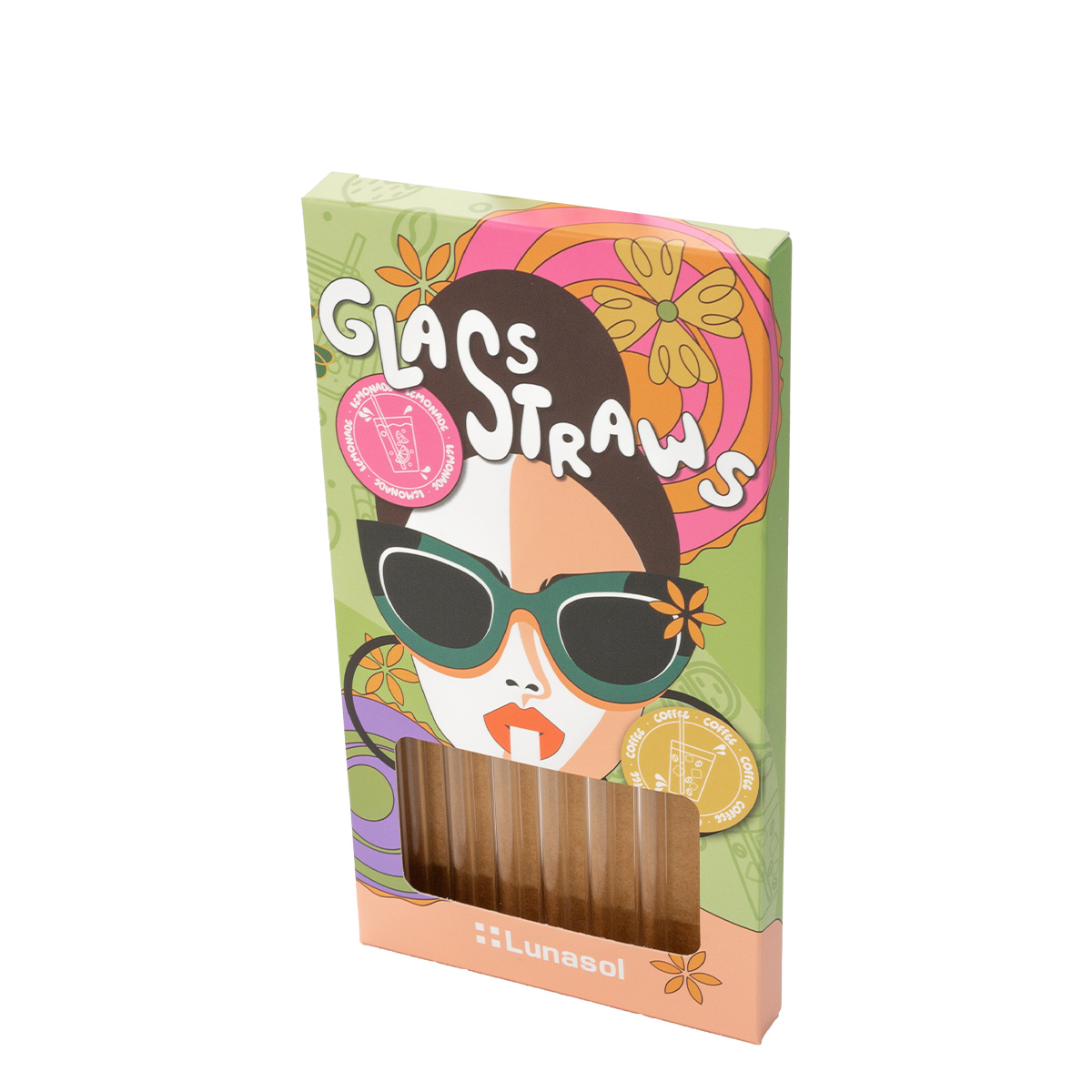 Set de 6 pailles droites