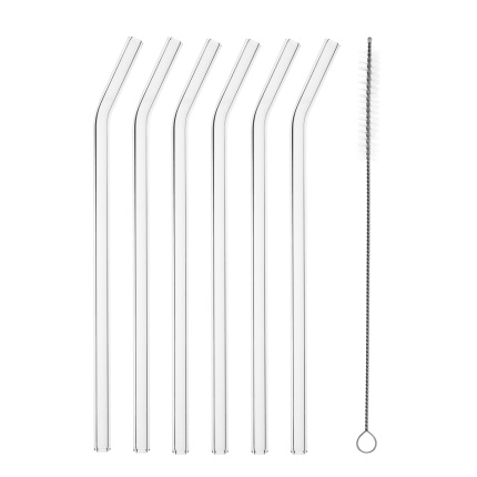 Paille courbée lot de 6