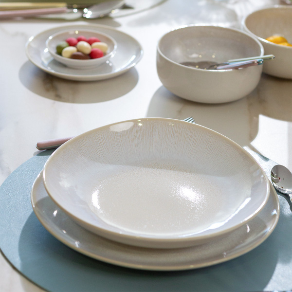 Set d'assiettes en céramique 12 pcs – Elements North Organic