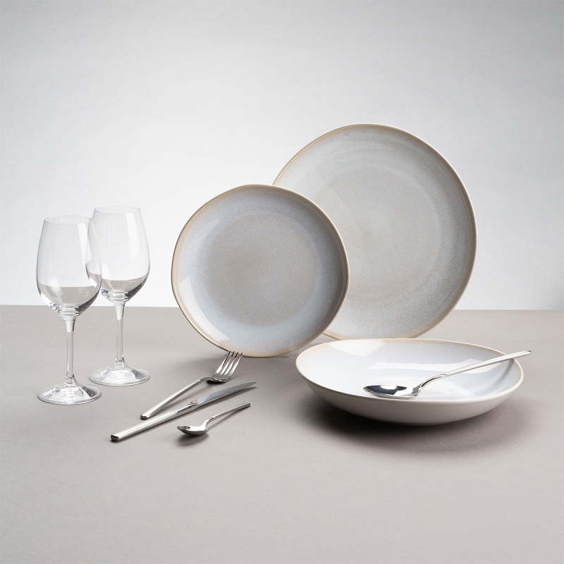Set d'assiettes en céramique 12 pcs – Elements North Organic