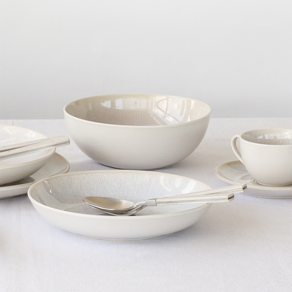 Assiette creuse, ronde, Coupe, 23 cm, set de 4 pièces, Elements North