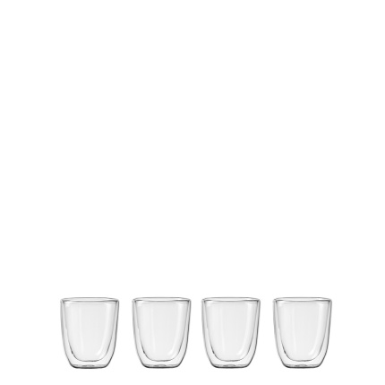 Verre BASIC Glas Double Wall 190 ml - lot de 4