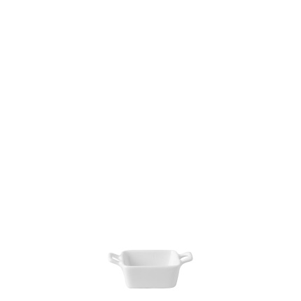 Bol carré avec anses 7,8×7,8 cm | Gaya Atelier White