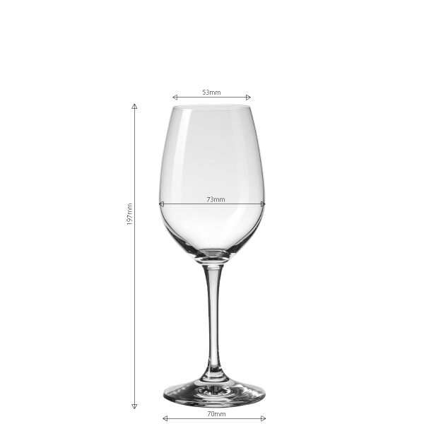 Verres à vin blanc 280 ml lot de 4 - BASIC Glas Lunasol META Glass
