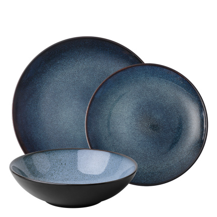 Service en porcelaine 12 pièces | Gaya Atelier Night Sky