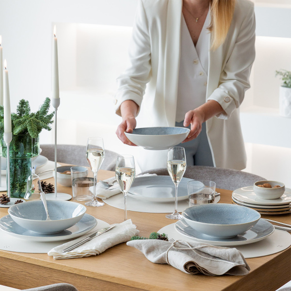 Service en porcelaine 20 pièces – Gaya Atelier Glacial Ice Lunasol